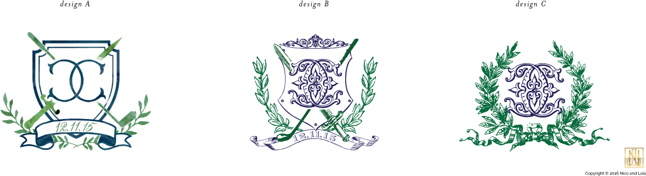 Classic Wedding Monograms - Illustration Clipart (1300x378), Png Download