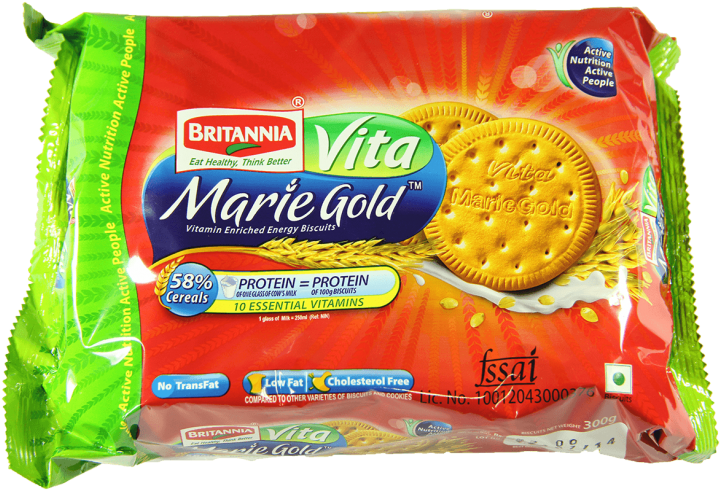 Britannia Vita Marie Gold Biscuits - Britannia Vita Marie Gold Clipart (750x750), Png Download