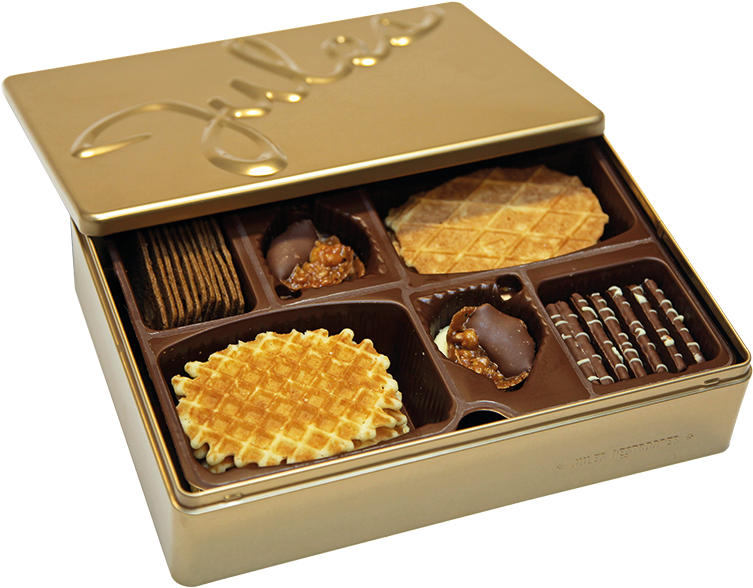 Jules Gold Tin - Praline Clipart (768x600), Png Download