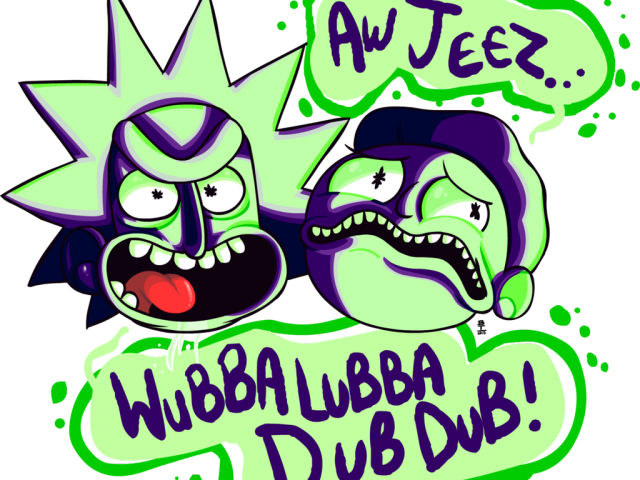 Rick And Morty Clipart White Background - Wubba Lubba Dub Dub Png Transparent Png (640x480), Png Download