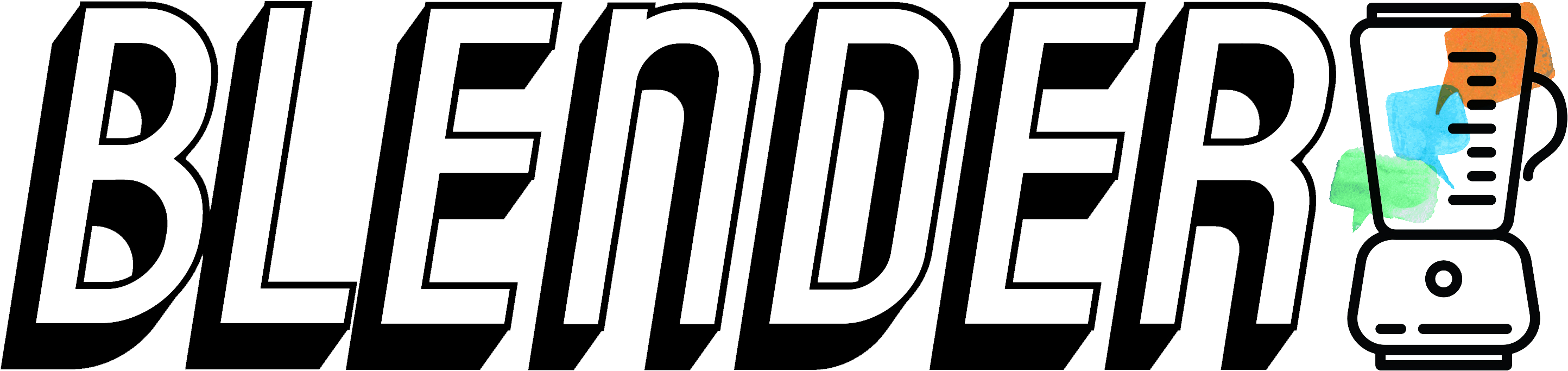 Latest-work - Black-and-white Clipart (2943x836), Png Download