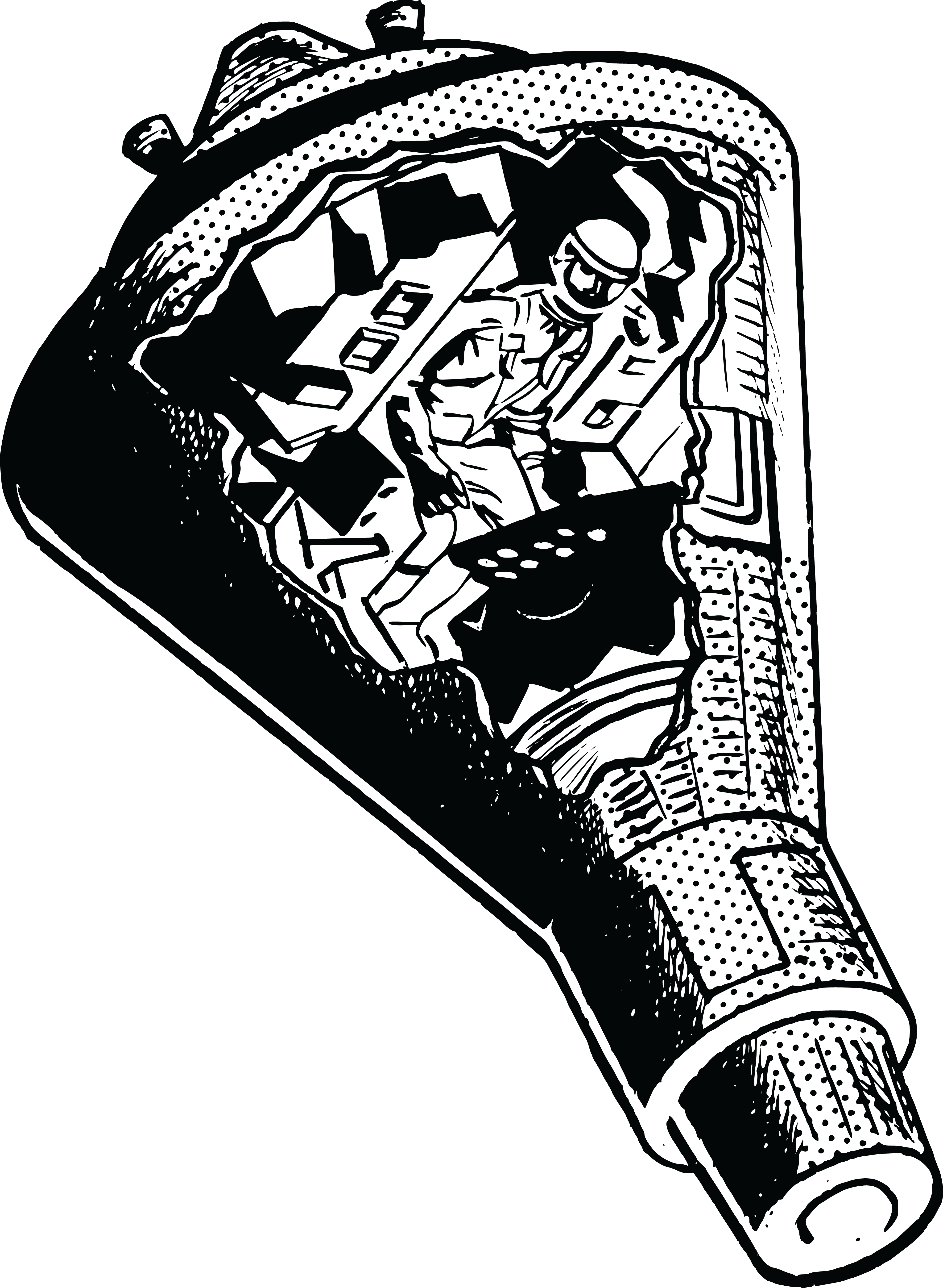 Astronaut Clipart Space Capsule - Space Capsule Drawing - Png Download (4000x5461), Png Download