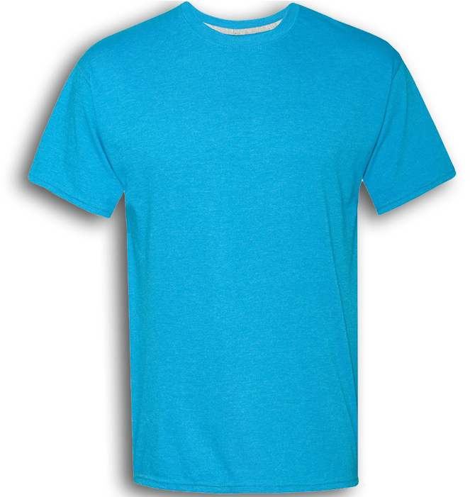 Blue Male Shirt Png Clipart - Gildan Neon Blue Shirt Transparent Png (700x700), Png Download