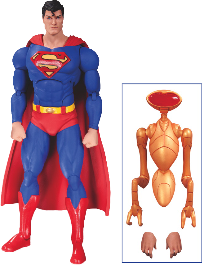 Superman Dc Icons Action Figure - Dc Collectibles Icons Superman Clipart (658x854), Png Download