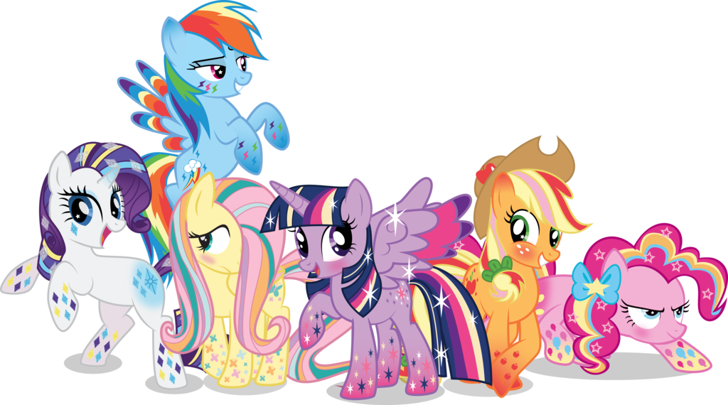 My Little Pony Png - Rainbow Power Ponies Clipart (1024x570), Png Download