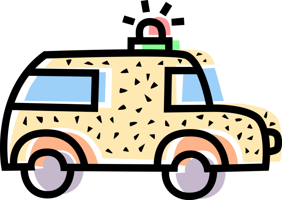 Emergency Medical Ambulance Image Illustration Of Paramedic Clipart (988x700), Png Download