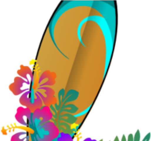 Tabla Clipart Surf - Hibiscus Clip Art - Png Download (640x480), Png Download