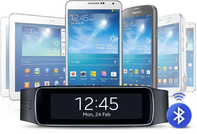 Samsung Galaxy Gear Fit Smart Watch - Samsung Devices Png Clipart (990x530), Png Download