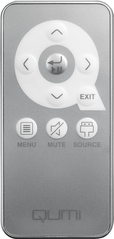Remote Control Qumi Q2 Lite - Telecommande Qumi Clipart (560x938), Png Download