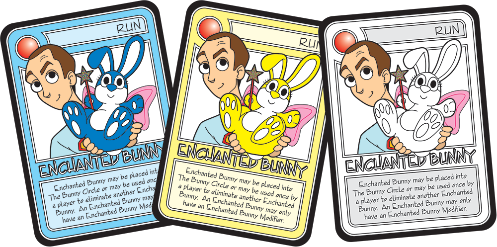 Killer Bunnies Promo Cards - Cartoon Clipart (1000x497), Png Download