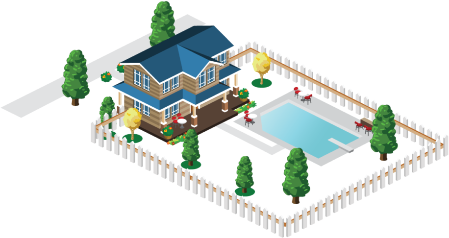 Mosquitonix Mosquito Misting System - House Clipart (1024x663), Png Download