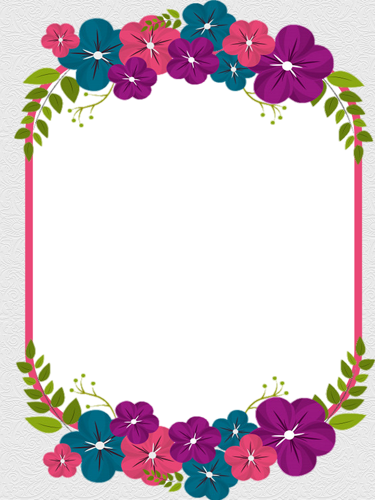 Borders And Frames, Photo Editing, Photo Manipulation - Imagenes De Flores Redondas Clipart (768x1024), Png Download