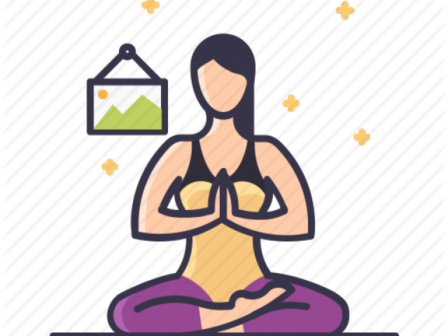 Meditation Clipart Yoga Teacher - Illustration - Png Download (640x480), Png Download