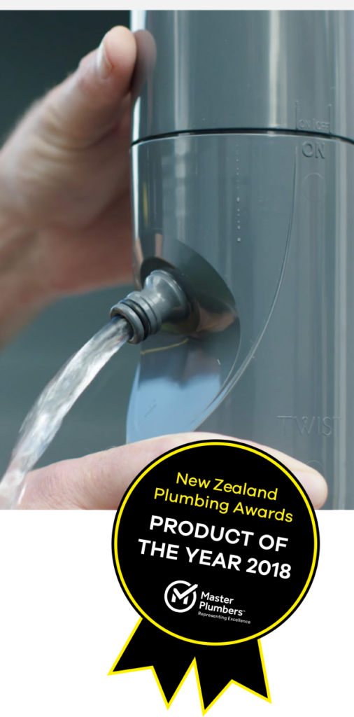 The Marley Twist Is A Compact Rainwater Diverter That - Rainwater Diverter Nz Clipart (506x1024), Png Download