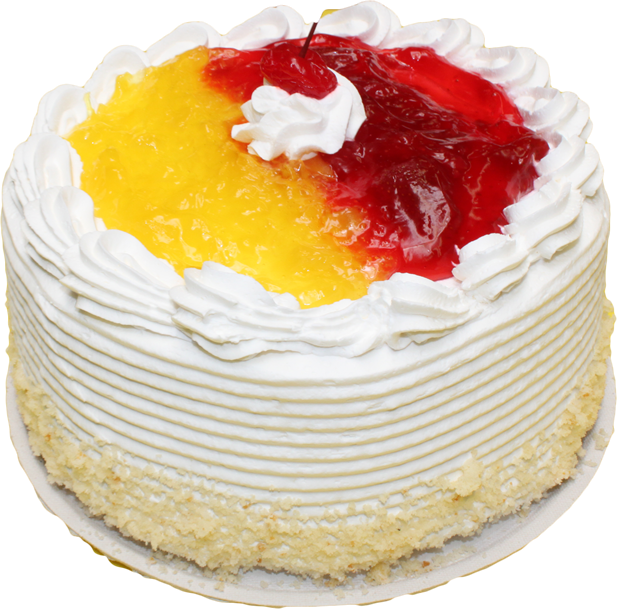 Whip Cream Pie Png - Pineapple Cake Images Png Clipart (617x609), Png Download