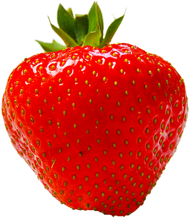 Strawberry Fruit Red Sweet Isolated Cut Out Food - Strawberry Fruit Clipart (632x720), Png Download