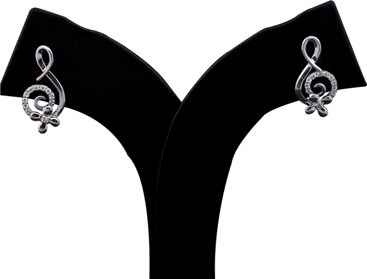 Diamond Platinum Earrings - Earrings Clipart (1200x1200), Png Download