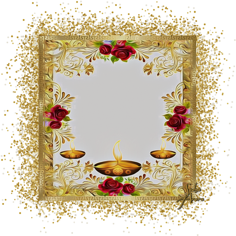 #diwali #bg - Picture Frame Clipart (1024x1024), Png Download