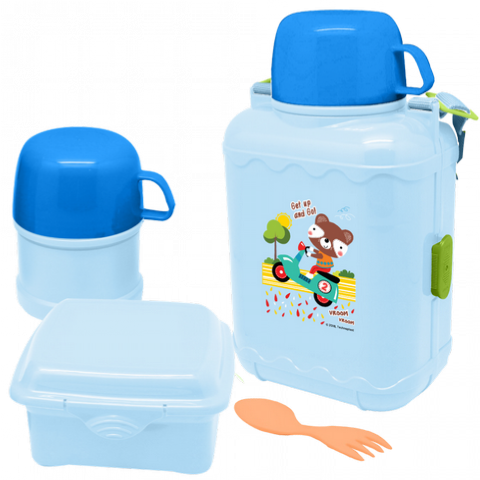 Boxy School Box - Plastic Bottle Clipart (980x950), Png Download