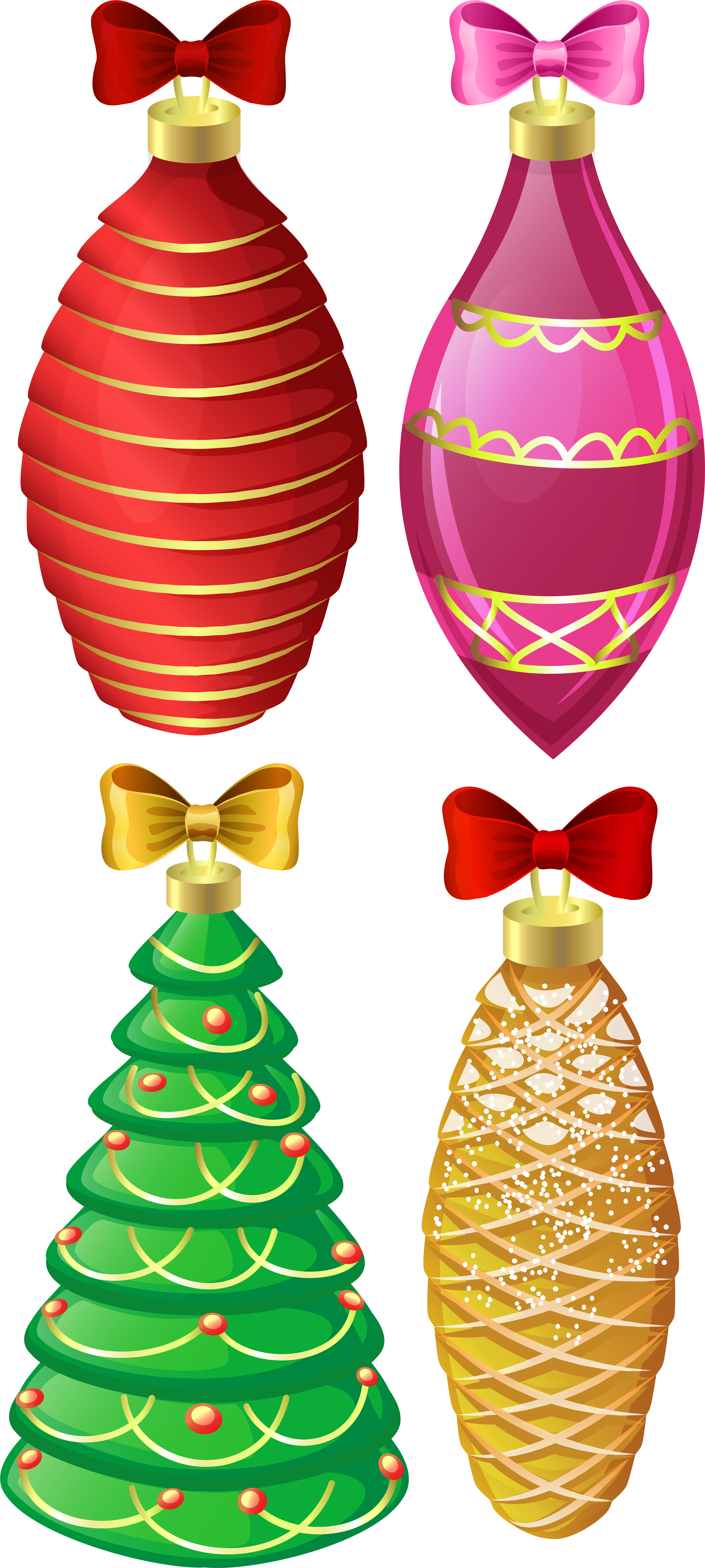 Christmas Ornaments Png Image Clipart (3666x8000), Png Download