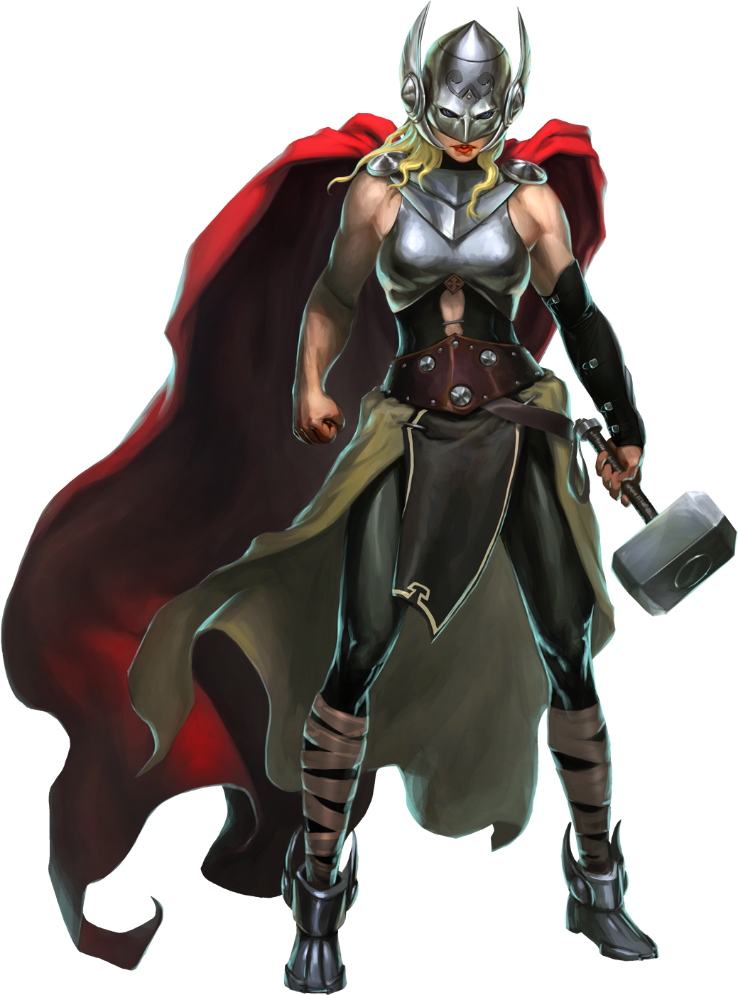 Lady-thor - Thor Jane Foster Png Clipart (1080x1580), Png Download