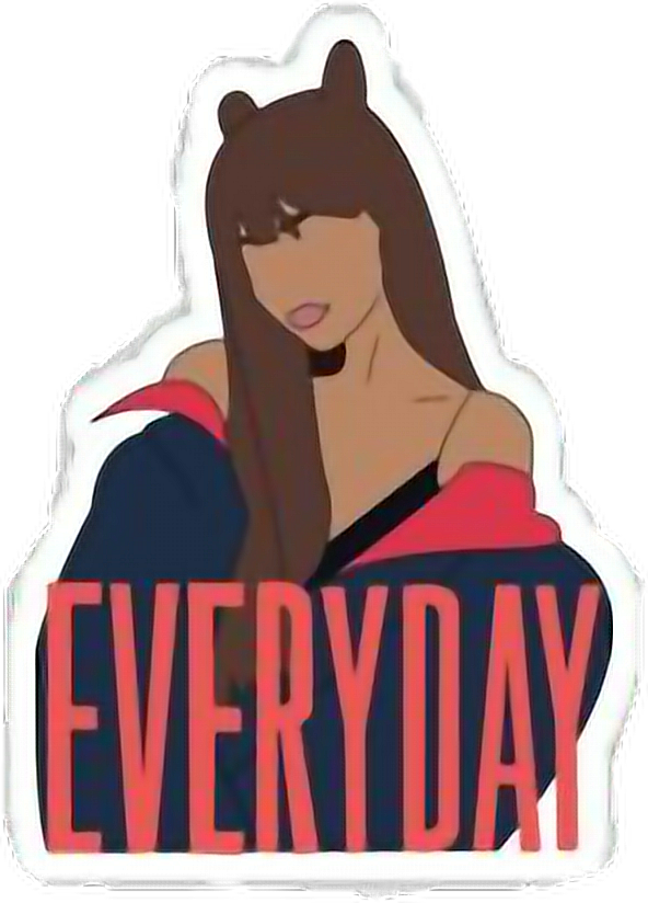 Resultado De Imagen Para Stickers De Ariana Grande - Ariana Grande Phone Cases Clipart (592x824), Png Download