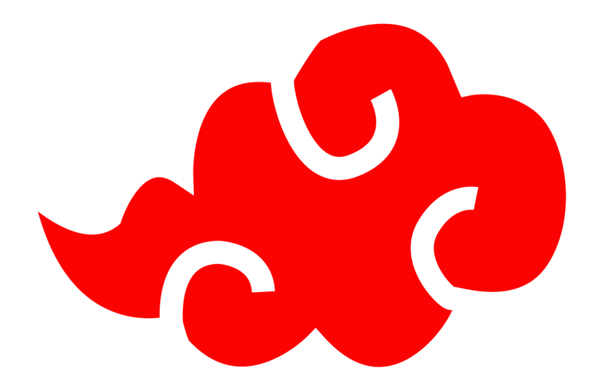 Vector - Clouds - Png - Akatsuki Cloud Clip Art , Png - Akatsuki Transparent Png (859x569), Png Download