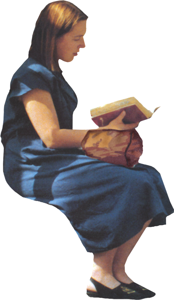 People Sitting - Sitting On Bench Png Clipart (574x986), Png Download