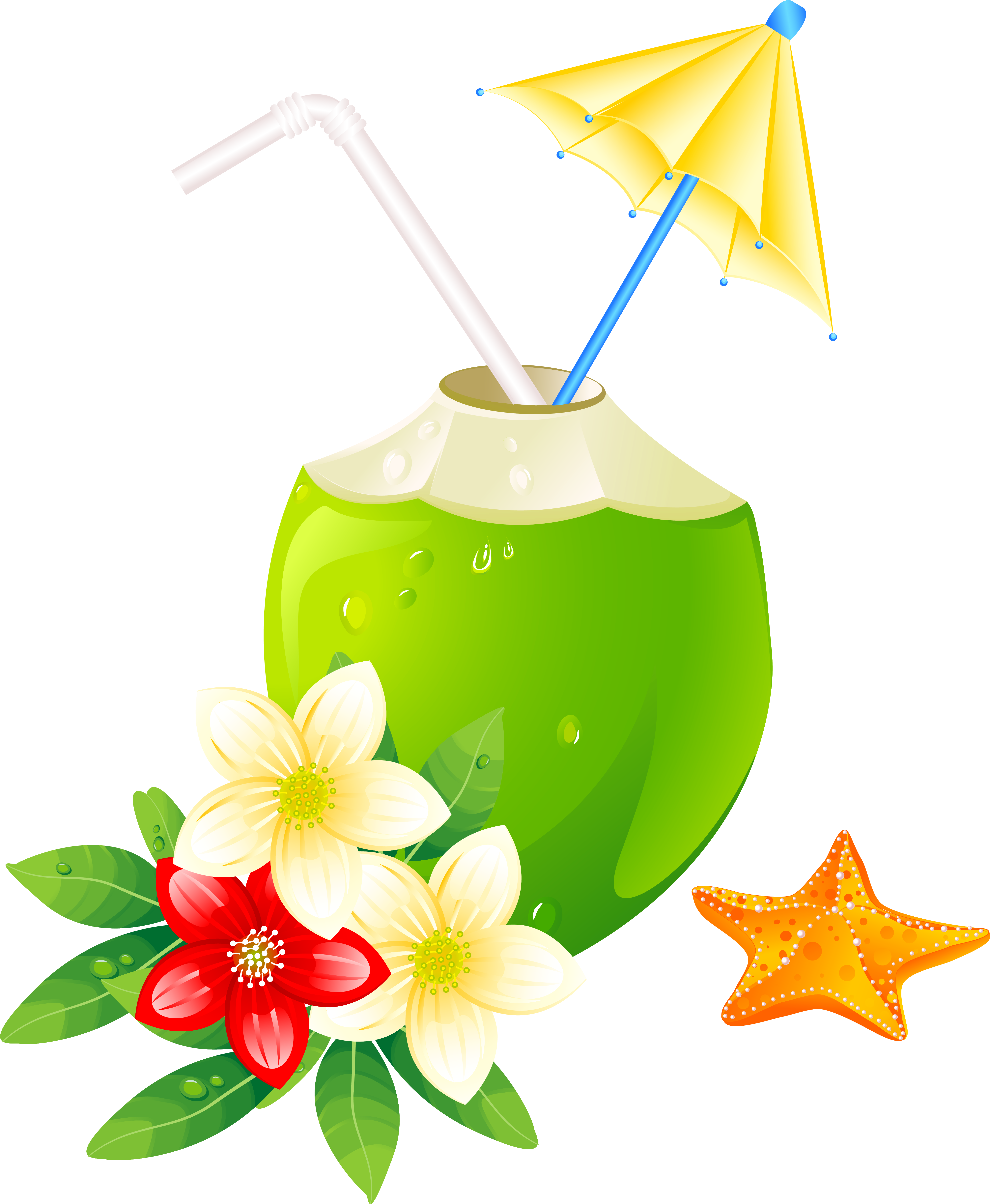 Summer Exotic Coctail Png Clipart Image - Summer Png Clip Art Transparent Png (5192x6315), Png Download