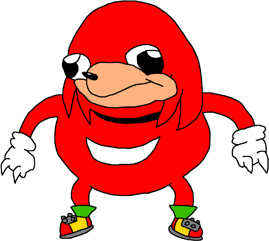 Ugandan Knuckles Png - Ugandan Knuckles No Background Clipart (969x824), Png Download