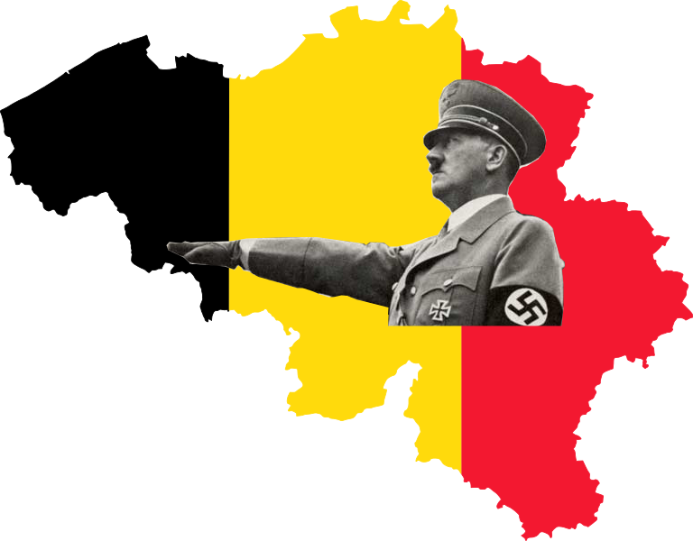 Nazi Hitler & Vegetarianism - Capital Of Belgium Map Clipart (768x600), Png Download