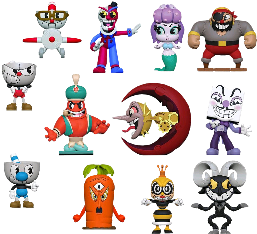 Cuphead - Cuphead Funko Mystery Minis Clipart (849x782), Png Download