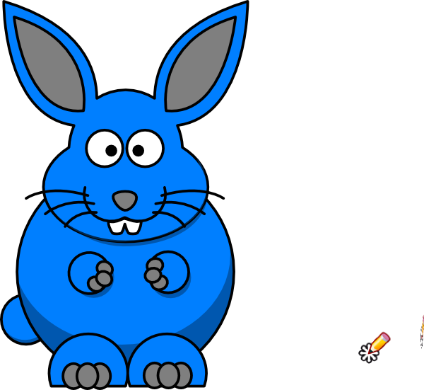 How To Set Use Cartoon Bunny Svg Vector Clipart (600x551), Png Download