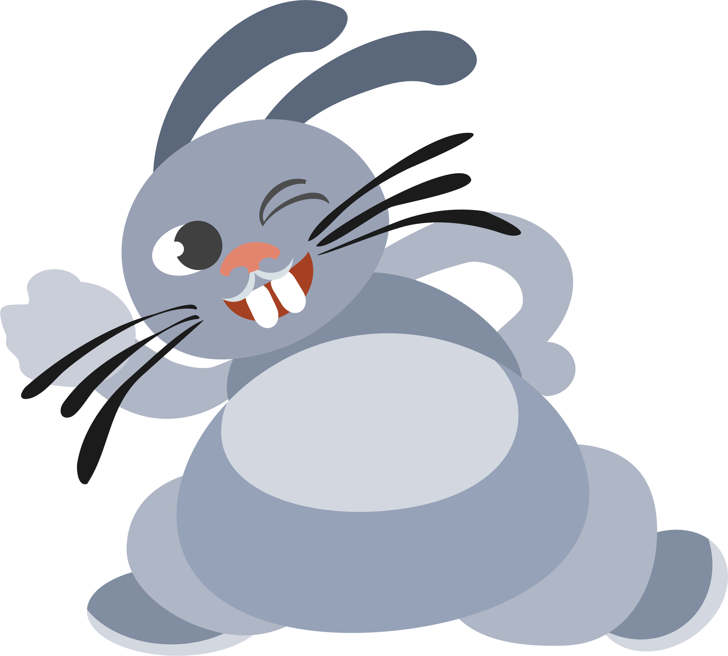 This Free Icons Png Design Of Winking Bunny Clipart (2384x2148), Png Download