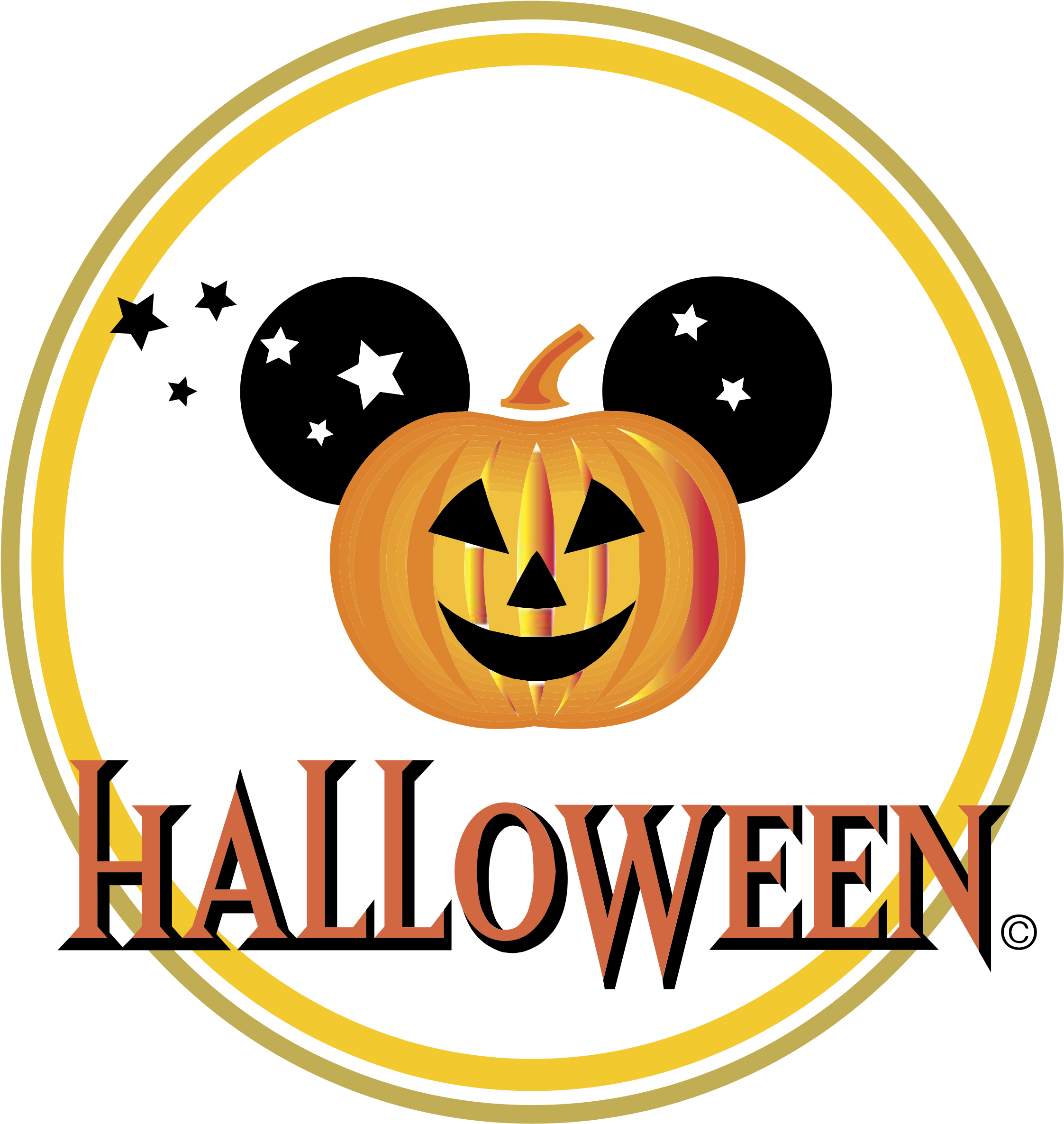 Disney Halloween Logo Png Transparent - Disney Halloween Logo Png Clipart (2400x2400), Png Download