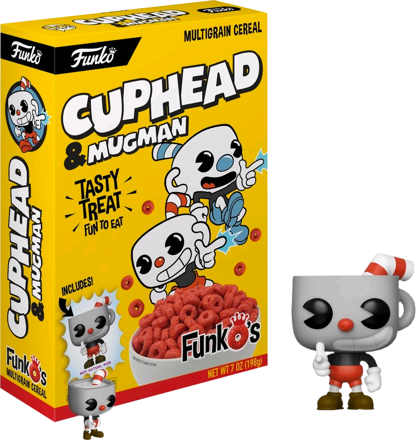 Funko Pop Vinyl - Funko Pop Cereal Cuphead Clipart (817x865), Png Download