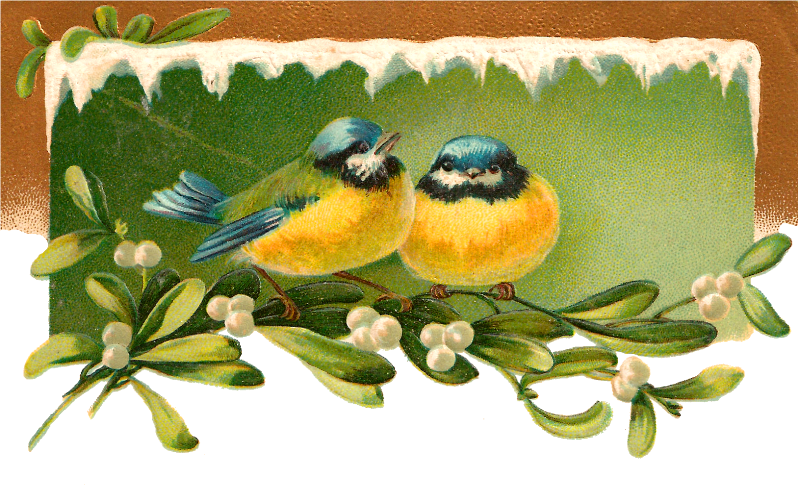 Printable Christmas Mistletoe Download Image - Christmas Day Clipart (1600x1006), Png Download