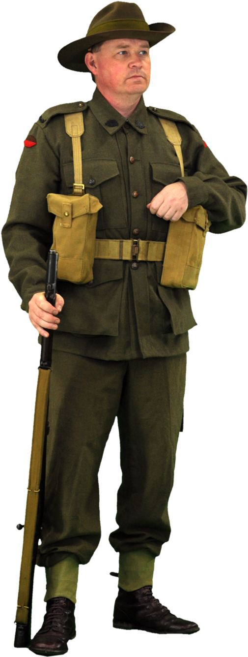 I - Australian Soldier Png Clipart (580x1377), Png Download
