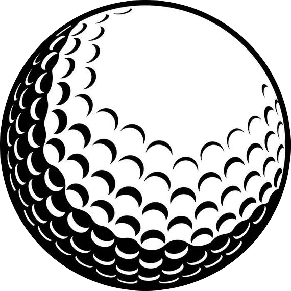 Golf Ball Png - Clip Art Golf Ball Vector Transparent Png (570x570), Png Download