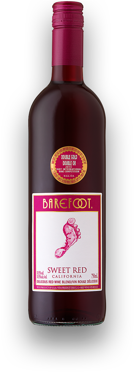 Red Wine - Barefoot Cellars Sweet Red Blend Clipart (480x1260), Png Download