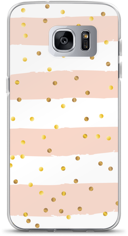 Gold Confetti Samsung Case - Smartphone Clipart (1000x1000), Png Download