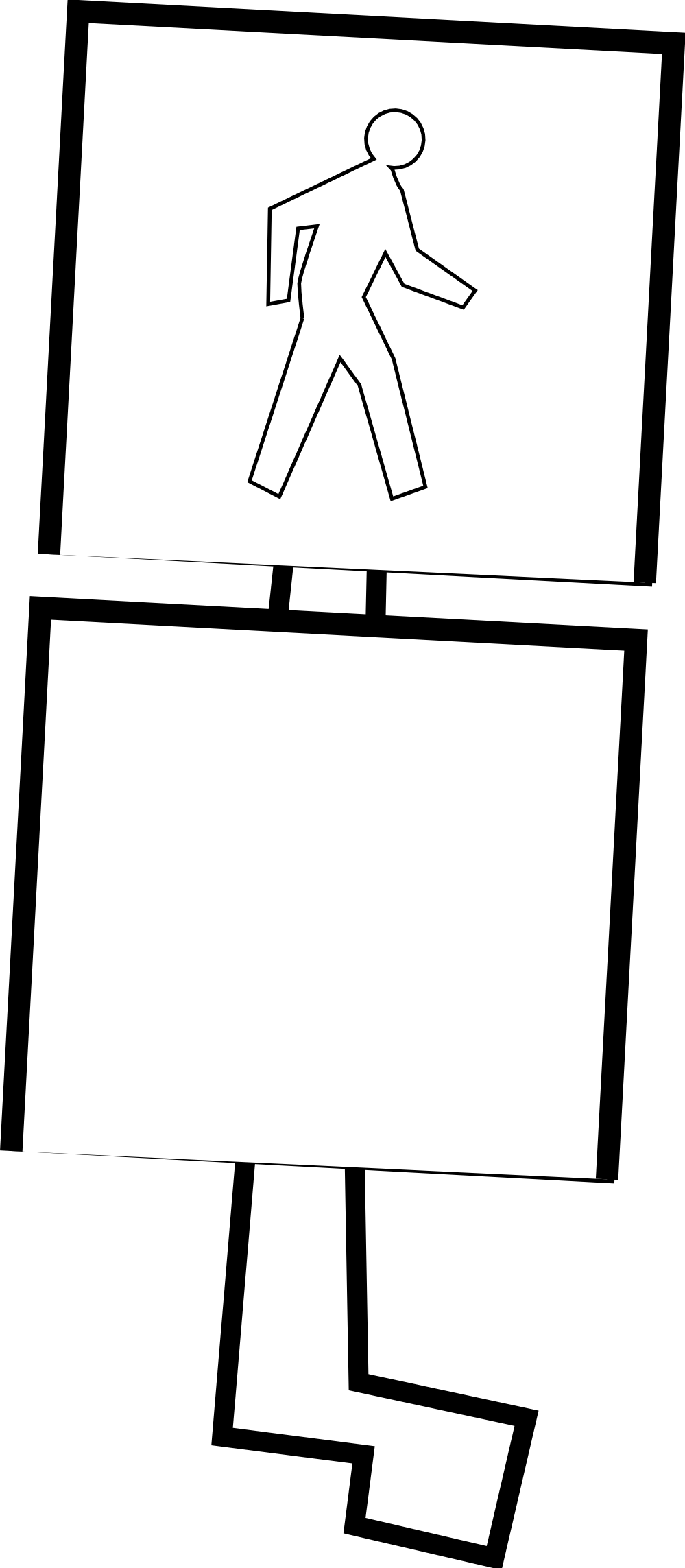 Crosswalk 3 Coloring Book Colouring Black White Line - Illustration Clipart (999x2286), Png Download