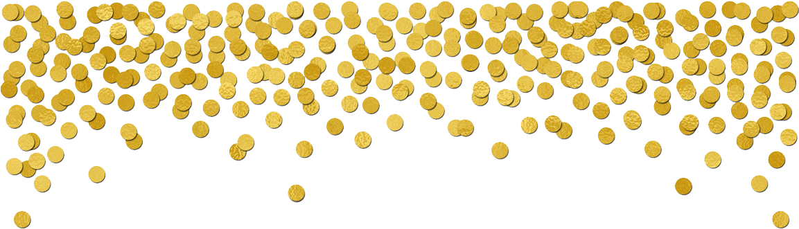 transparent confetti gold png clipart