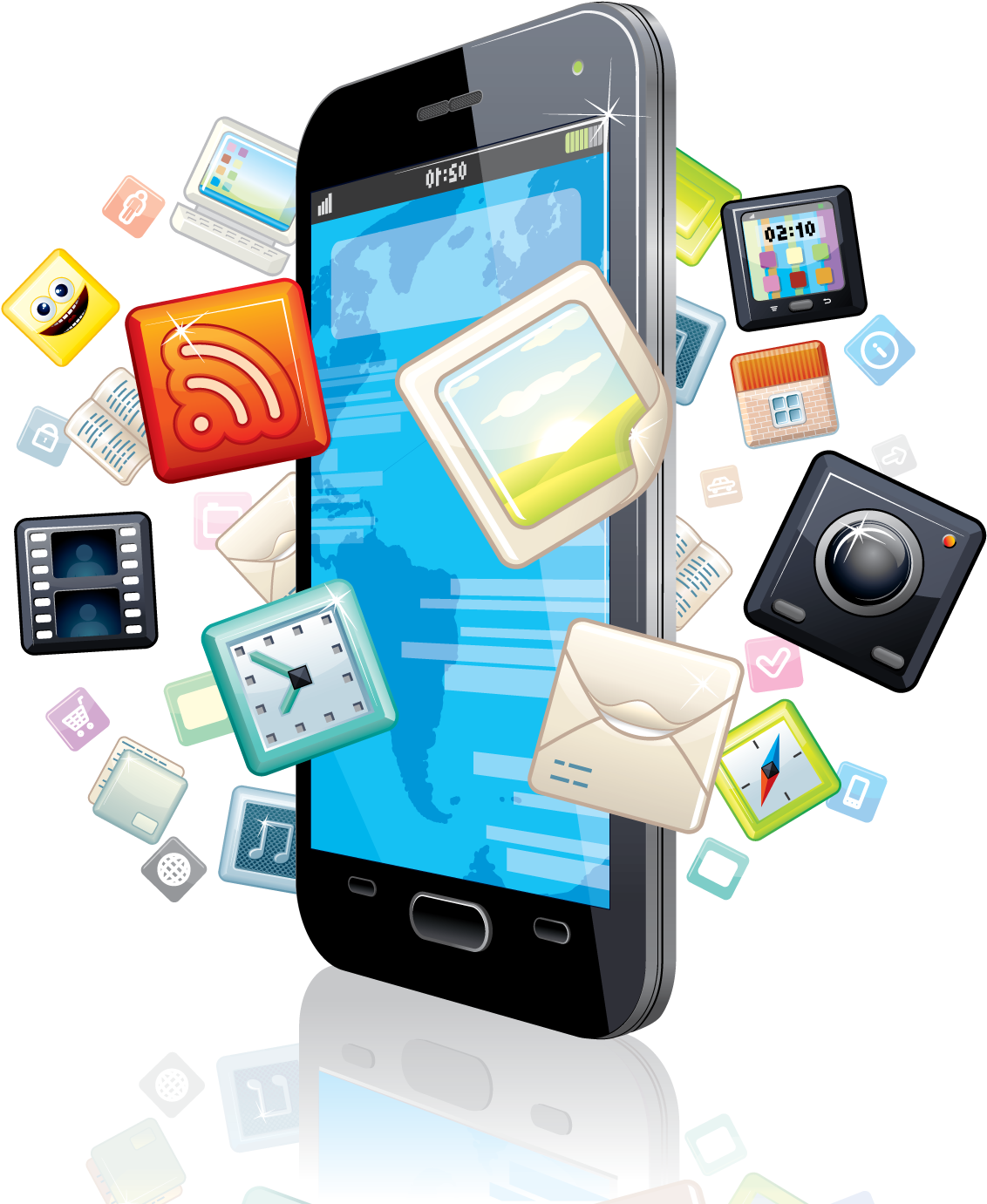Top 6 Chat Apps - Avances Tecnologicos De La Educacion Clipart (1390x1396), Png Download