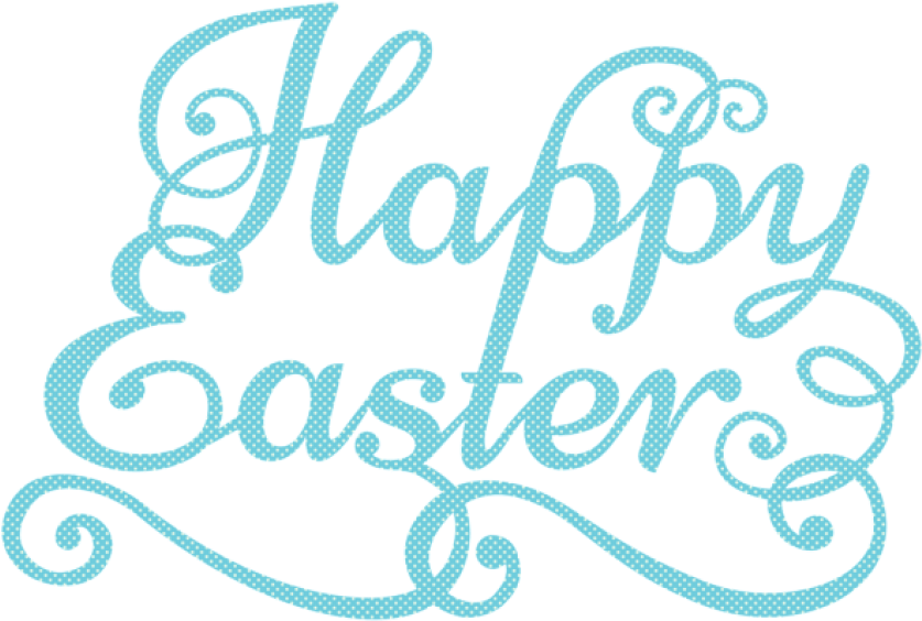 Free Png Download Blue Happy Easter Transparent Png - Happy Easter Png Transparent Clipart (850x571), Png Download