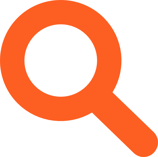 Search Icon Hi - Search Icon Png Orange Clipart (600x598), Png Download