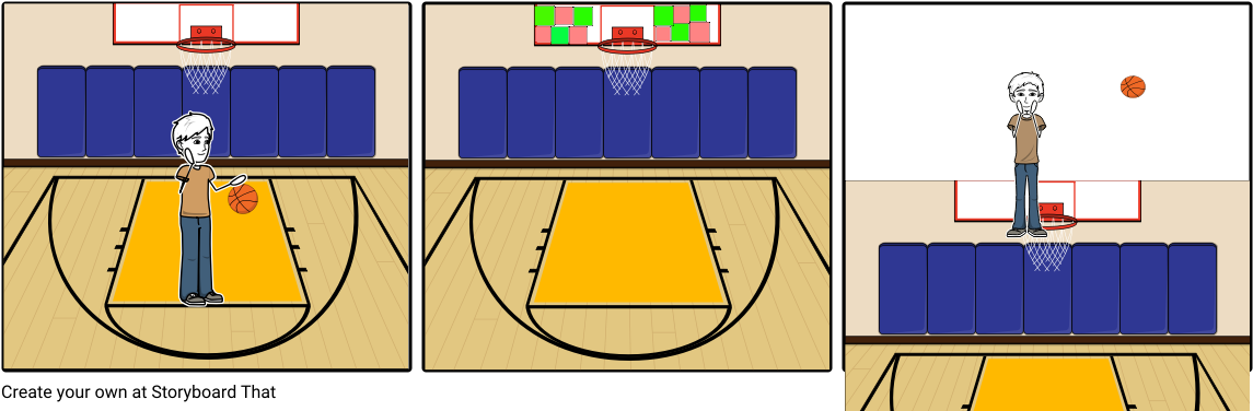 Story Board Basketball Sticky Note - Illustration Clipart (1164x385), Png Download