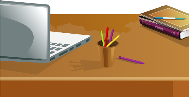 Classroom Desk - Day - Table Clipart (640x960), Png Download