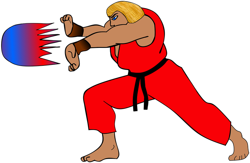 Street Fighter Fight Martial Arts Fireball Magic - Fight Png Clipart (960x578), Png Download
