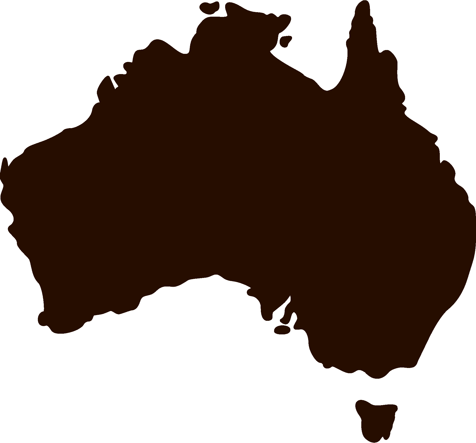 Map Of Australia Clipart (2000x1860), Png Download